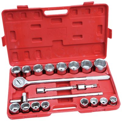 Hilka - 21 Piece Metric 3/4 Drive Socket Set